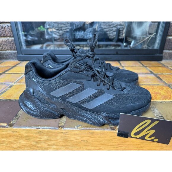 Mens 8.5 Adidas X9000L4 Triple Black Athletic Running Sneakers S23667 - Picture 1 of 8